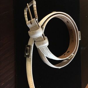 BRIGHTON white belt.  New, never worn.